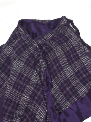 Gonna Donna Viola 2XL Quadri Tartan Ruota