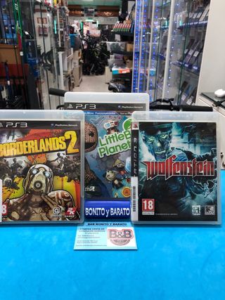 PS3: Borderlands 2 y Little Big Planet Wolfenstei