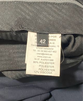 Traje chaqueta azul marino - Talla 48/42