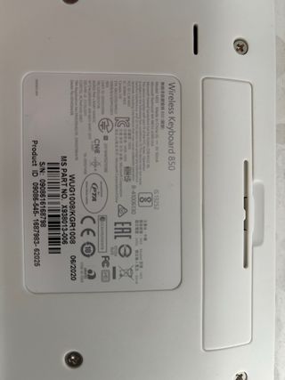 Teclado Microsoft Wireless 850 Negro