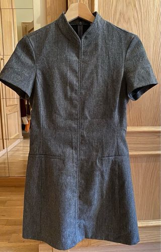 Vestido gris Zara Talla M