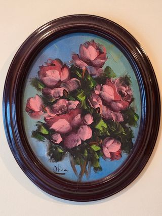 3 Cuadros al óleo sobre lienzo de madera.