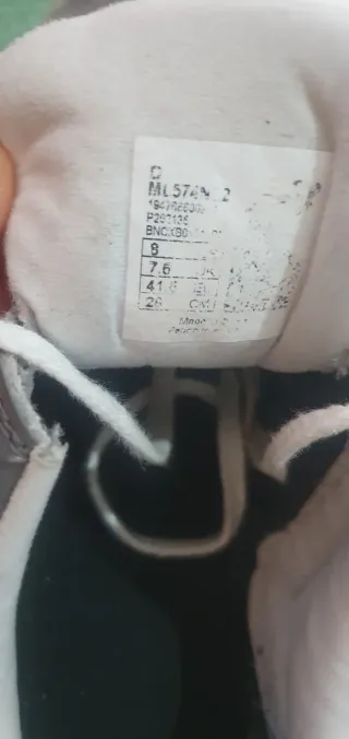 Zapatillas New Balance 41 Gris/Azul