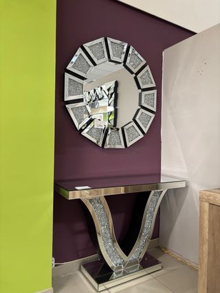 Consola lujo estilo glam