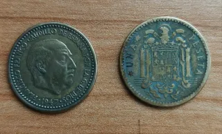 Moneda Española 1 Peseta 1963 Franco