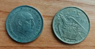 Moneda Española 1 Peseta 1963 Franco