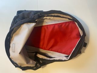 Mochila VANS cuadros negra y gris