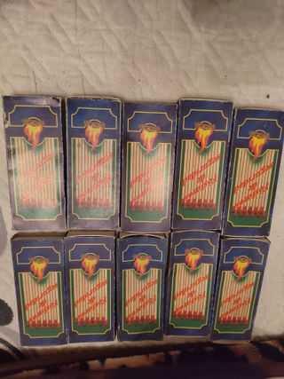 Lote  50 Clipper,130 cajas cerillas,caja Lucky