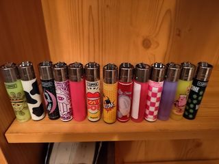 Lote  50 Clipper,130 cajas cerillas,caja Lucky