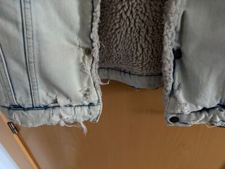 Cazadora Zara Denim "Full Distressed" - Borrego -