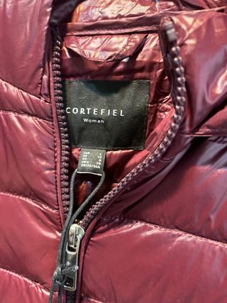 Cortefiel Chaquetón Anorak Mujer Burdeos
