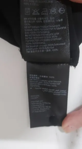 Top lencero negro encaje espalda nadadora T.34