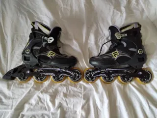 Patines en línea Fila negros y morados