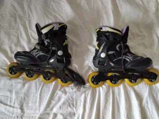 Patines en línea Fila negros y morados