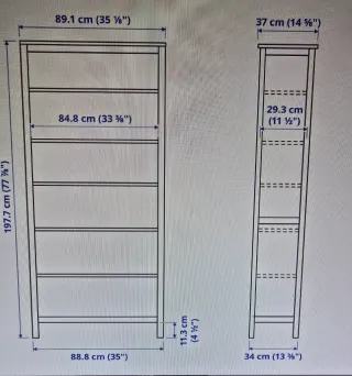 Librería Ikea Hemnes. Tengo DOS UNIDADES