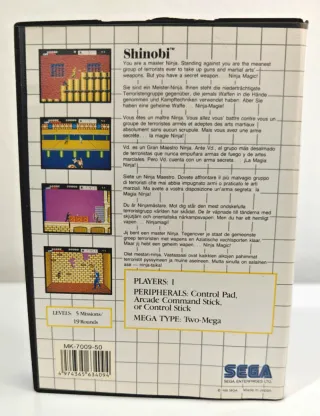 Shinobi - Master System Sega