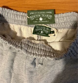 Bermuda Denim Tears Gris Nueva con etiqueta