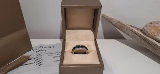 Anillo Bvlgari B.zero1 Negro y Plateado