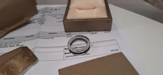 Anillo Bvlgari B.zero1 Negro y Plateado