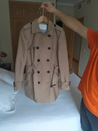 Chaqueta Zara Mujer Beige Talla M