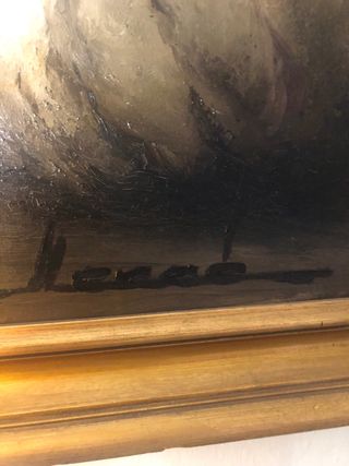 Cuadro antiguo pintor Mercé