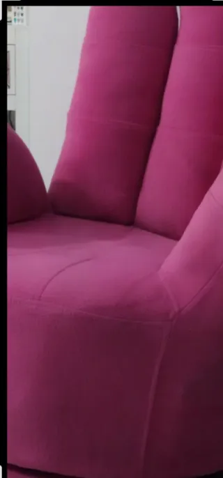 Sillón Rosa Forma de Mano