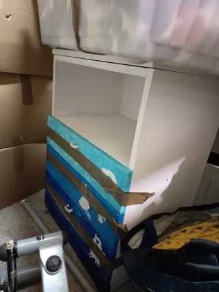 Sinfonier de madera maciza con cajones