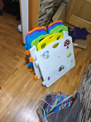 Parque infantil vallas de plástico