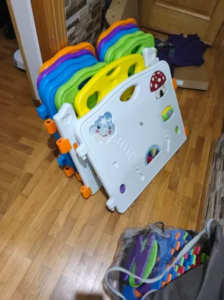 Parque infantil vallas de plástico