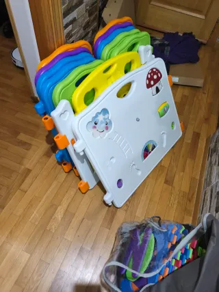 Parque infantil vallas de plástico