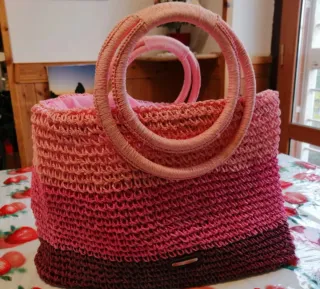 Borsa Carpisa vintage corda rosa e viola
