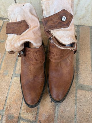 Stivali Janet & Janet pelle marrone