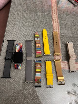 Correas Apple Watch Multicolor y Amarillo