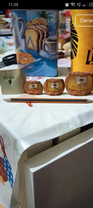 3 Búhos decorativos + 1 de regalo