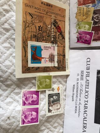 Lote de Sellos y Sobres de Filatelia