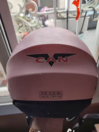 Casco rosa CAN talla 57-58