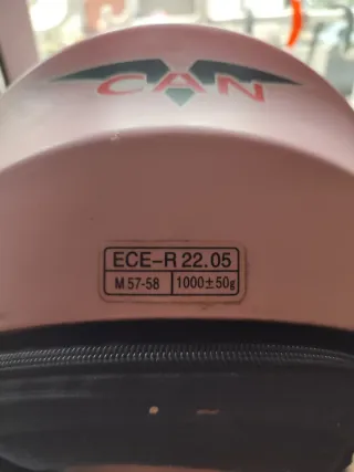 Casco rosa CAN talla 57-58