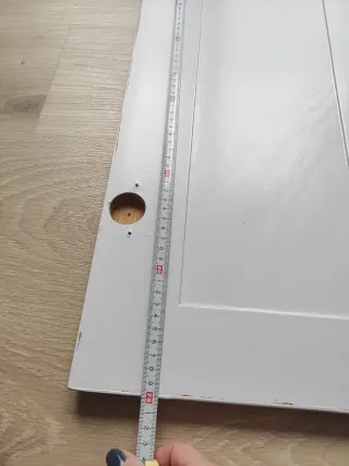 Frente armario cocina blanco madera