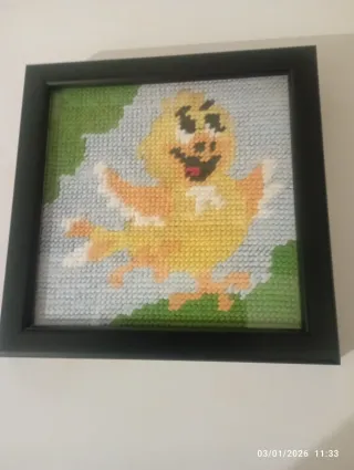 2 Cuadros Petit Point Animales