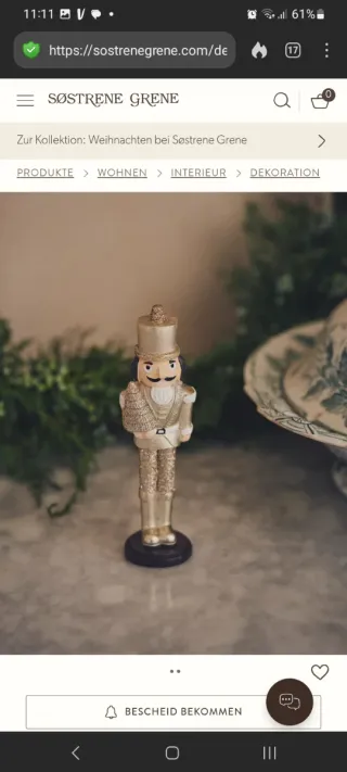 Figura decorativa Cascanueces soldadito de plomo