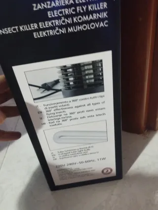 Zanzariera Elettrica Lampada Insetticida nuova