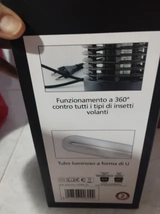 Zanzariera Elettrica Lampada Insetticida nuova