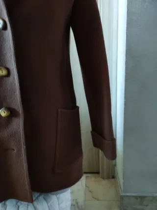 Cappotto donna lana vintage marrone