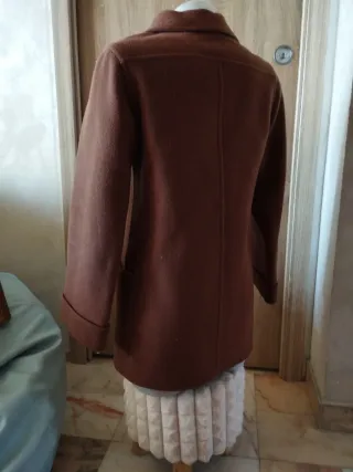 Cappotto donna lana vintage marrone
