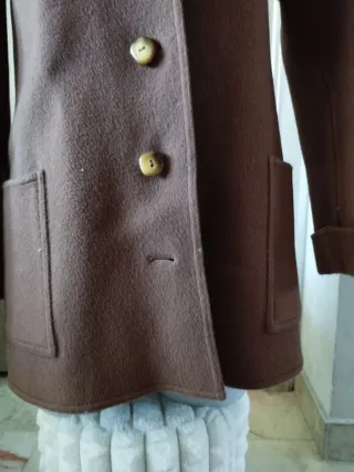 Cappotto donna lana vintage marrone