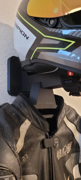 Perchero Casco y Ropa Moto