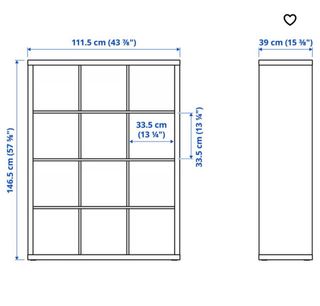 Estantería IKEA Blanca 146.5x111.5 cm