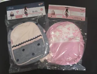 Lote 2 Mochilas Escolares o para carro de muñecas