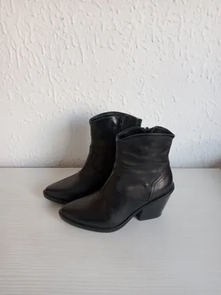 Botines tacón mujer negros talla 38