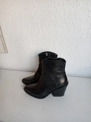 Botines tacón mujer negros talla 38